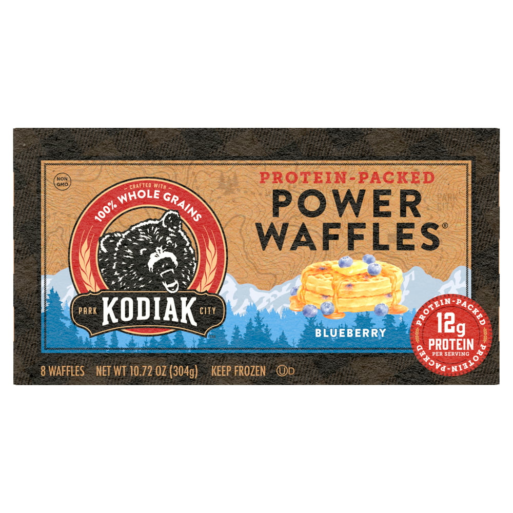 Kodiak Cakes Blueberry Protein-Packed Power Waffles, 10.72 Oz, 8 Ct