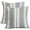 Blue Grey Boho Striped, variant on Brown Yellow Pillow Covers 20x20 Set of 2 Gray Grey Dot Striped Decorative Outdoor Pillowcases Boho Rustic Throw Cushion Case Decor for Couch Sofa Bed