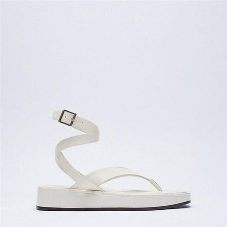 

Summer Platform ankle lace up women sandals casual beach flat flip flops