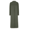 thumbnail image 4 of biudgviw Oversized Dresses for Women Casual Fall Mock Neck Long Sleeve Loose Dress Soft Solid Color Long Maxi Dress, 4 of 7