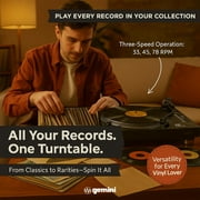 Gemini TT-5000 Direct Drive DJ Turntable for Vinyl Records