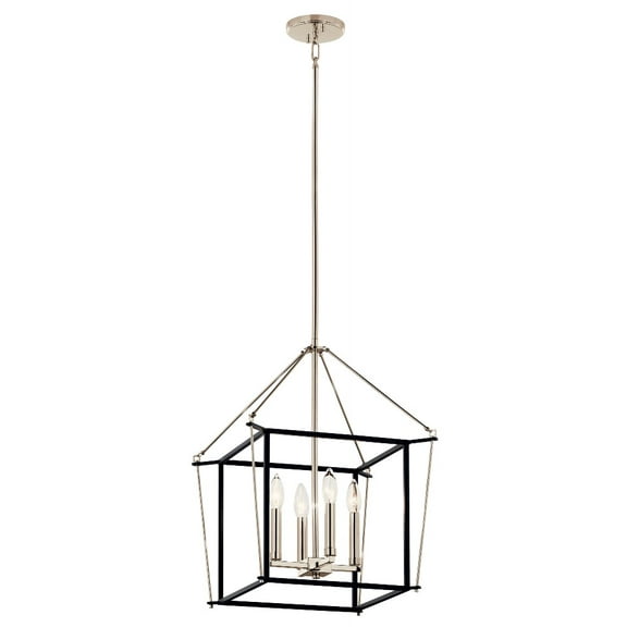 52626PN Kichler Lighting Eisley - 4 Light Foyer Pendant-21.25 Inches Tall and 16 Inches Wide-Polished Nickel Finish