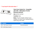 thumbnail image 2 of Valve Cover Gasket Set - Compatible with 1999 - 2005 Subaru Forester Naturally Aspirated 2000 2001 2002 2003 2004, 2 of 2