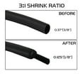 thumbnail image 3 of 3/8 Inch Diameter Dual Wall Black 3:1 Ratio Heat Shrink Tubing Wire Wrap Assorted (32 Ft), 3 of 3