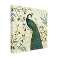 thumbnail image 2 of Trademark Fine Art 'Peacock Arbor II Ivory Sq' Canvas Art by Sue Schlabach, 2 of 3