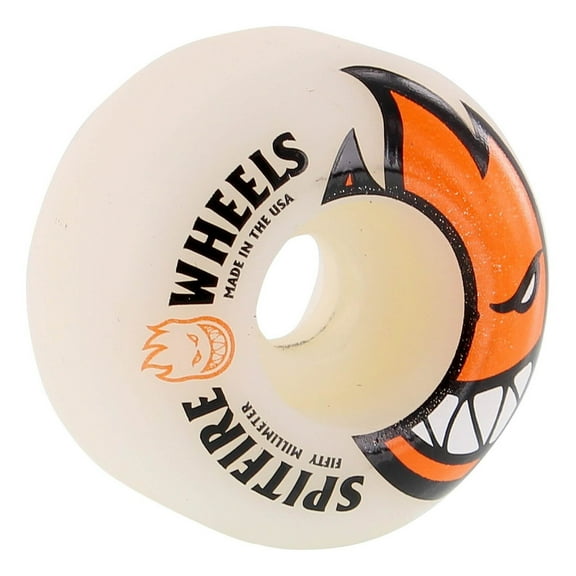Spitfire Bighead Skateboard Wheels 99a 50mm White/Orange