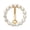 Colorname Misc: Yellow Gold, variant on Solid 14k Yellow or White Gold 14g Cubic Zirconia Large Circle Top Mount Belly Button Ring Body Piercing Ring for Women