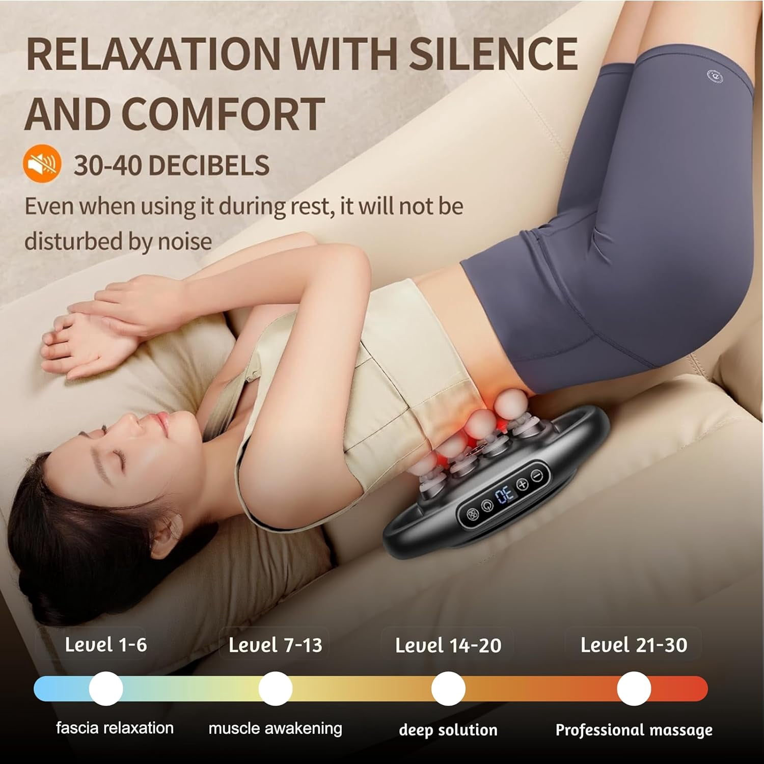 16 Head Massage Gun Deep Tissue - 2026 Upgraded 16-Drive Back Muscle Massager with 3 Modes & 30 Intensities