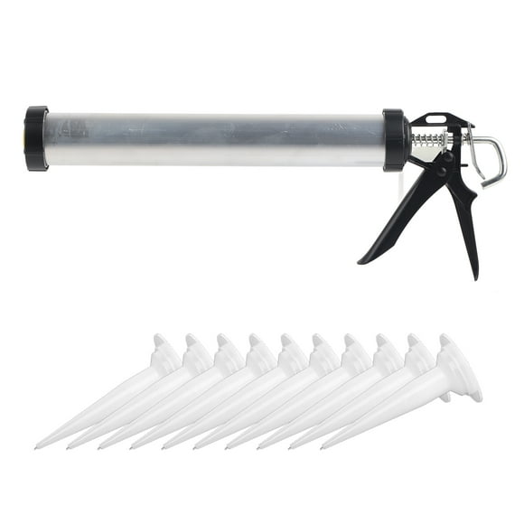 Caulking Air Caulking Silicone Caulking Silicone 1pc Aluminum Tube Silicone Caulking 600ml Caulk Tool With 10 Nozzles