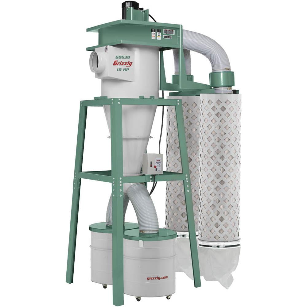 Grizzly G0638 10 HP 3-Phase Cyclone Dust Collector by Grizzly