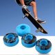 thumbnail image 4 of KAIYANG Juego de 4 ruedas de repuesto para patineta, de PU, para exteriores, cruiser y longboard, de 52 mm x 30 mm, color azul, 4 of 5