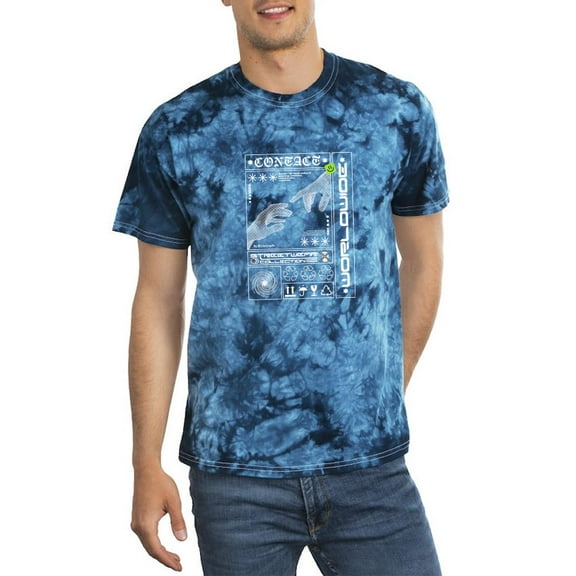 Touch Of Hands Techno Style Tie Dye Crystal Men -Image by Shutterstock, Male XX-Large