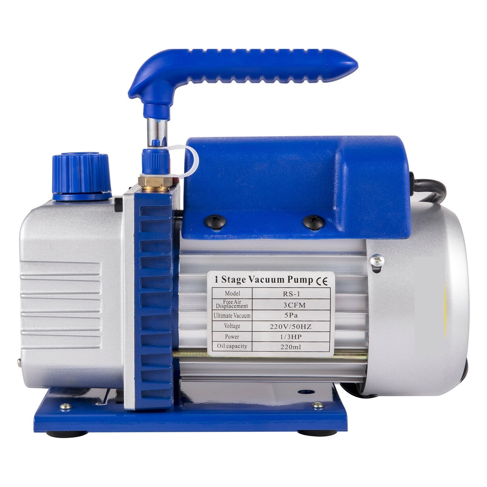 3CFM 1/3HP Refrigerant Rotary Vane Vacuum Pump A/C Vacuum Evacuation Pump Electric Air Vacuum Pump Cooling Systems ,Outstanding Oil Inlet System