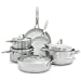 thumbnail image 3 of GreenPan Venice Pro Stainless Steel Healthy Ceramic Nonstick Light Gray Cookware Pots and Pans Set, 10-Piece, 3 of 10