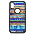 thumbnail image 1 of DistinctInk Custom SKIN / DECAL compatible with OtterBox Commuter for iPhone XS MAX (6.5" Screen) - Blue Red Yellow Tribal Print, 1 of 5
