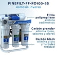 thumbnail image 3 of Purificador de Agua FINEFILT Blanco con Osmosis Inversa para Casa hasta 100 Galones por Día, 3 of 7