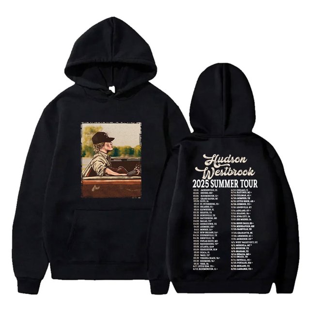 Hudson Westbrook 2025 Summer Tour Merch Sudaderas con capucha Cosplay Moda unisex Sudaderas de manga larga