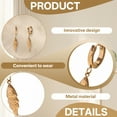 thumbnail image 4 of DESIGNICE Summer Earrings,Fish Shape Statement Earrings for Women,Stainless Steel Leverback Earrings for Women,Womens Earrings Trendy for Outdoor,Style2, 4 of 7