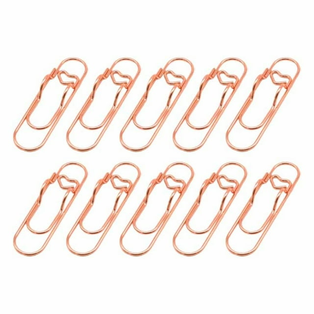 Clearance! Multifunctional Heart Pen Clip 10Pcs Portable Paper Clips Large Pen Holder for Notebook Multifunctional Clip Cute Notebook Pen Loop Holder Portable Books for School One Size Gold