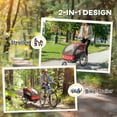 thumbnail image 3 of Aosom Elite 360 Swivel Bike Trailer for Kids Double Child Two-Wheel Bicycle Cargo Trailer With 2 Security Harnesses, Red, 3 of 9