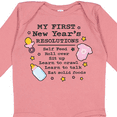 thumbnail image 4 of Inktastic My First New Years Resolutions with Baby Clip Art and Stars Girls Long Sleeve Baby Bodysuit, 4 of 5