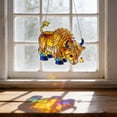 thumbnail image 1 of Atrapasol de Ganado Acrílico 2D para Ventana, Adorno Colgante con Cadena de Vitrales Que Filtra La Luz para Decoración de Interiores y Exteriores., 1 of 4