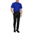 thumbnail image 3 of J. METHOD Men's Classic Regular Fit Button Down Short Sleeve Solid Color Dress Shirts S-5XL, 3 of 5