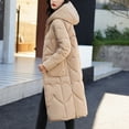 thumbnail image 5 of Tiqkatyck Sweater Vest Women Casual Solid Coat Jacket Hooded Pocket Reversible Wear Zipper Pocket Long Sleeve Coat Sweater Vest Khaki, 5 of 9