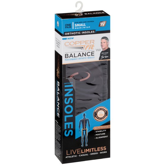 Copper Fit - Copper Fit Balance Insoles, Small - Walmart.com