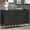 Black, variant on Modern 6 Drawer Dresser 47.2 Inch Wide Chest of Drawers with Elegant Diagonal Pattern for Bedroom Living Room or Hallway Black