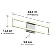 thumbnail image 2 of Artika Dover Bathroom Vanity Light Chrome, 2 of 7