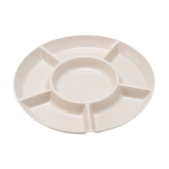 Plastic Fruit Tray with Dividers, Household Coffee Table Snack Storage Box, Dried Fruit Candy Nut Organizer, Multi-Layer Detachable Serving Platter