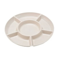 Plastic Fruit Tray with Dividers, Household Coffee Table Snack Storage Box, Dried Fruit Candy Nut Organizer, Multi-Layer Detachable Serving Platter