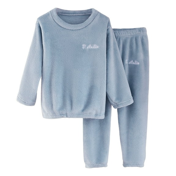 NIEWTR Toddler Baby Outfits Fall Winter Clothes Color Block Long Sleeve Sweatshirt Pullover Tops   Joggers Pants Outfit Set Homewear Fall Winter Outfit Pajamas & Dailywear Set（Blue，11-12 Years）
