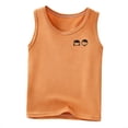 thumbnail image 2 of Girls T Shirts Ribbed Sleeveless Tank Top Solid Muscle Tee Summer Girls' Tops Coffee 8-9 Years, 2 of 6