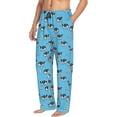 thumbnail image 3 of Mens Pajama Pants - Soft Sleep & Lounge Pants for Men, Farmhouse Cartoon Cute Cow Cuteness Casual PJ Bottoms Pants with Pockets, 3 of 5