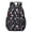 Mushroom and Sprig-2, variant on Mushroom and Star Black Pattern 17" School Backpacks for Teens,Waterproof Oxford Fabric,S-Shape Padded Straps for School,Travel,Hiking,Camping