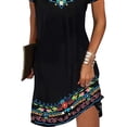 thumbnail image 4 of Verycand Women Ethnic Indie Folk Sundress Holiday A-Line Mini Dress, 4 of 4