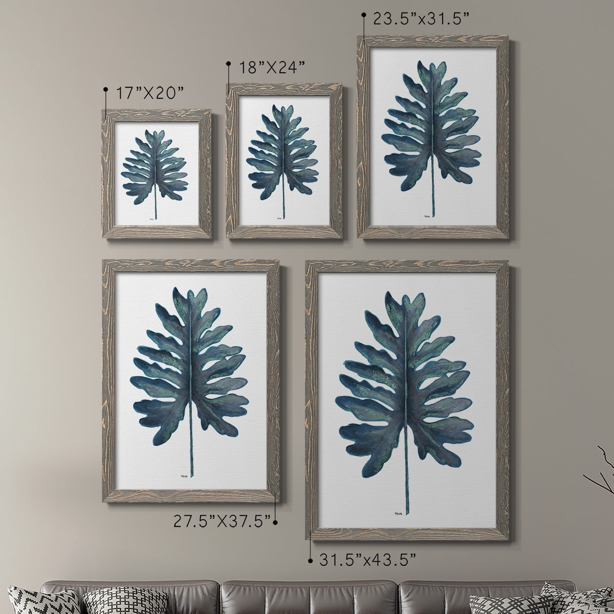 Blue Oasis I - Premium Framed Canvas 2 Piece Set - Ready to Hang