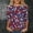 003 Navy, variant on Red White and Blue Shirts for Women Crew Neck 3/4 Sleeve Patriotic T shirts American Flag Graphic Tunic Tops