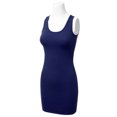 thumbnail image 3 of Women's Basic Scoop Neck Sleeveless Bodycon Mini Tank Dress, 3 of 3