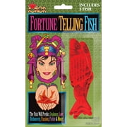 Joker Miracle Fortune Telling Fish 3.75" Novelty Toy, Red, 3 Pack
