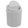 thumbnail image 1 of STRANDCHIC Light Grey Tabletop Waste Receptacle for Office Use Plastic Waste Management 1Pack, 1 of 8