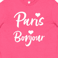 thumbnail image 4 of Inktastic Paris Bonjour with Hearts in White Text Youth T-Shirt, 4 of 5