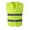 Yellow, variant on Men's Reflective Safety Vest Construction Site Workwear High Visibility Night Time Gear Polyester Spandex Knit Pique Free Size Outdoor Vest