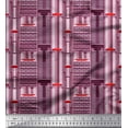 thumbnail image 1 of Soimoi Cotton Voile Fabric Buildings Architectural Fabric Prints by Yard 42 Inch Wide, 1 of 3