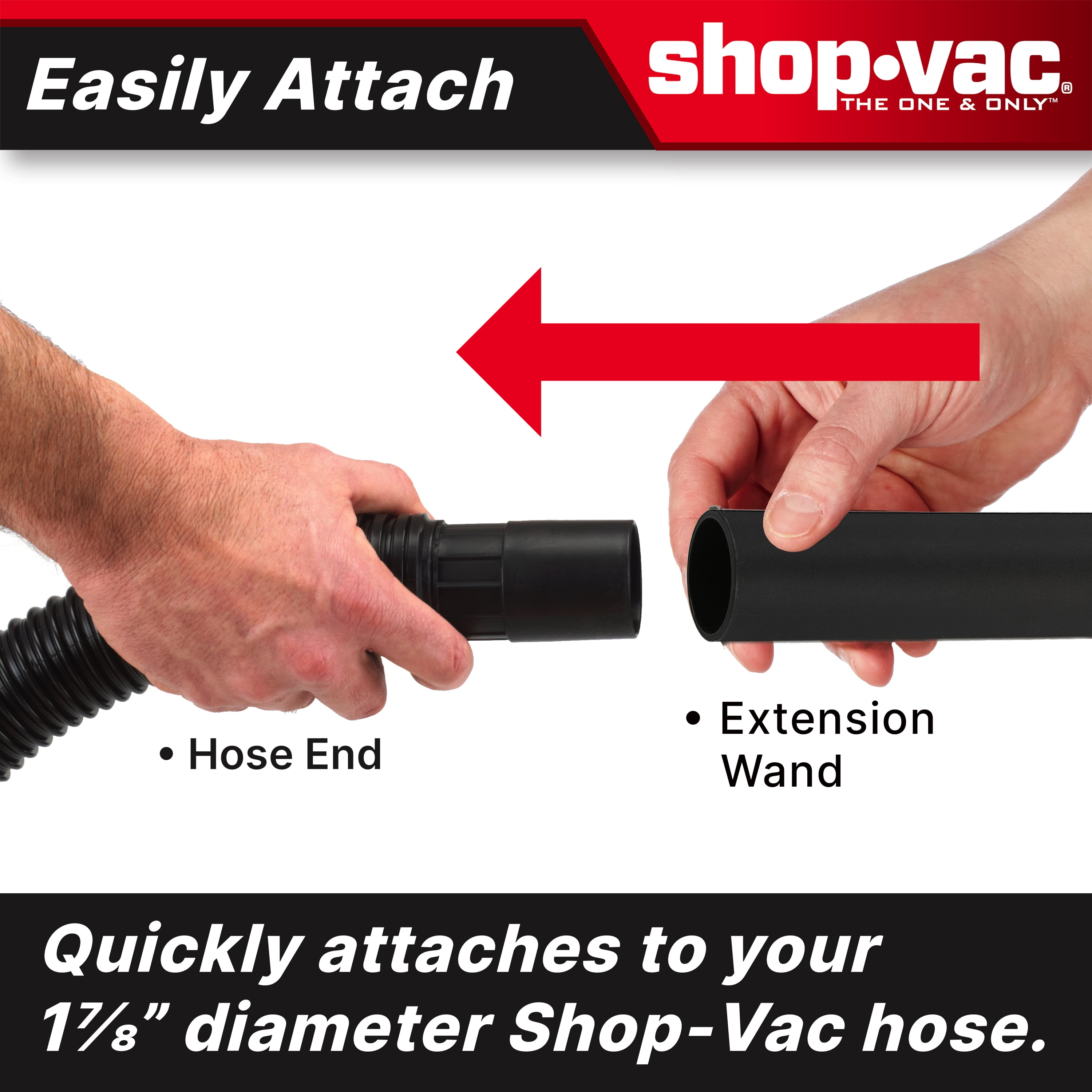 Shop-Vac Universal 1-7/8" Extension Wand (w/Adapter)