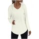 thumbnail image 3 of Tops bohemios para mujer,Sudadera con capucha y cuello en V para mujer, jersey con bolsillo con cordón, top de poliéster de manga larga, ropa informal de uso diario, sopatenor, 3 of 9