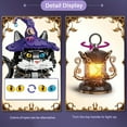 thumbnail image 3 of 1128pcs Magical Cat Building Blocks - Halloween Building Blocks, Cat Animal Toys Model Set with Lighting Kerosene Lamp& Color-changing Eyes, Home Decor Desktop Ornament, Creative Gift for Kids, 3 of 9