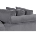thumbnail image 6 of Alexent Sectional Sofa Deep Seat Couch Fabric Sleeper Chaise Couch Gray, 6 of 10